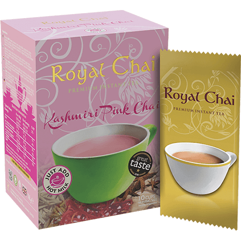 Royal Chai Kashmiri Pink Tea Un-Sweetened Pack (4 Box Of 180 Grams) | B2B Marketplace In Europe - View #3